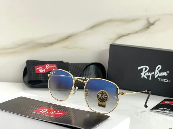 Ray_ban 3548 Hexagonal Gold Blue