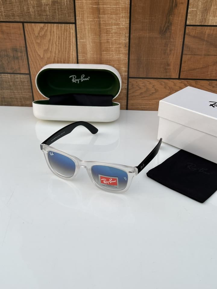 Ray_ban 2140 White Blue Shaded