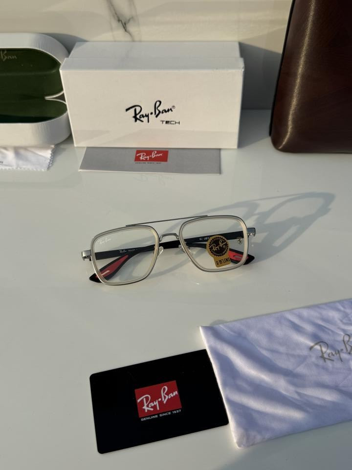 Ray_ban 06 White Black Plano