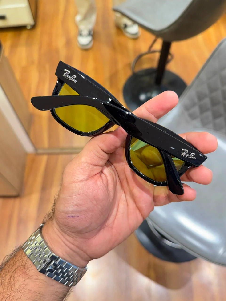 Ray_ban 0502 Black Green Candy