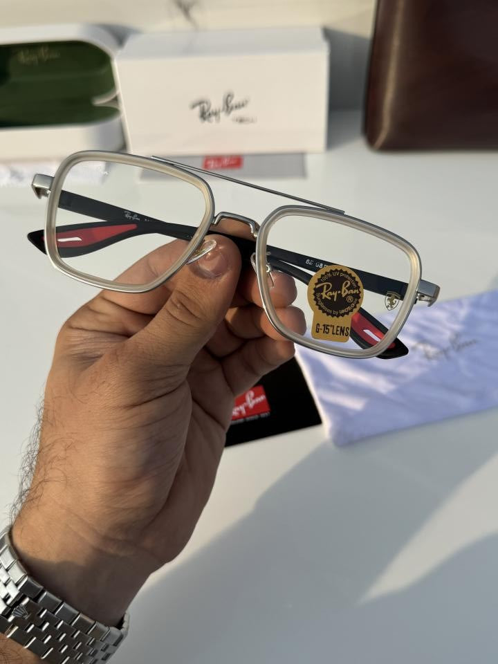 Ray_ban 06 White Black Plano