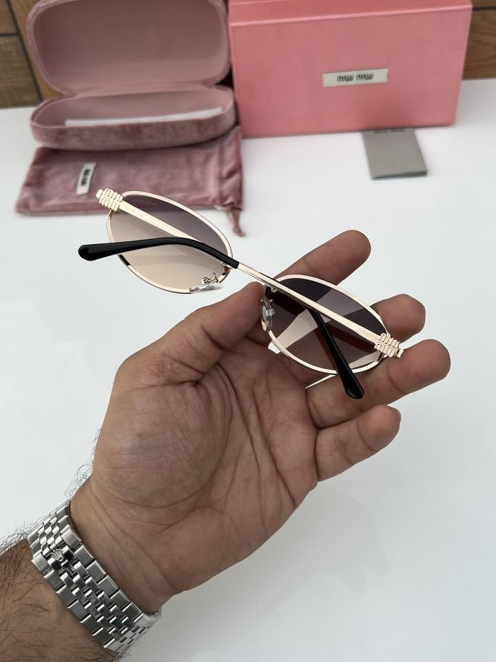 Miu_Miu 4128 Gold Brown