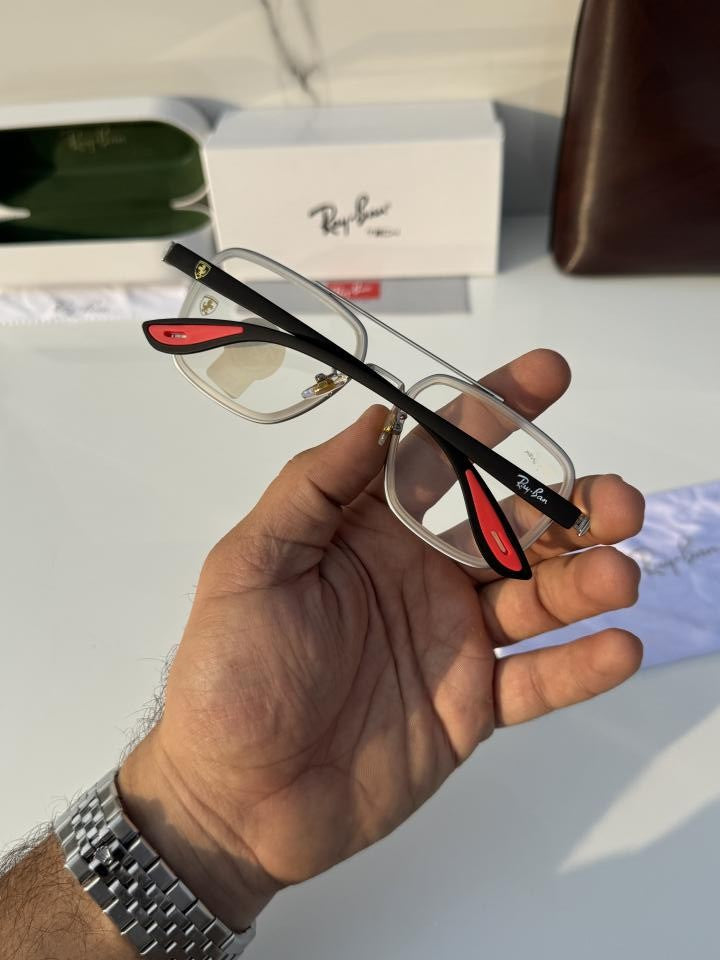 Ray_ban 06 White Black Plano