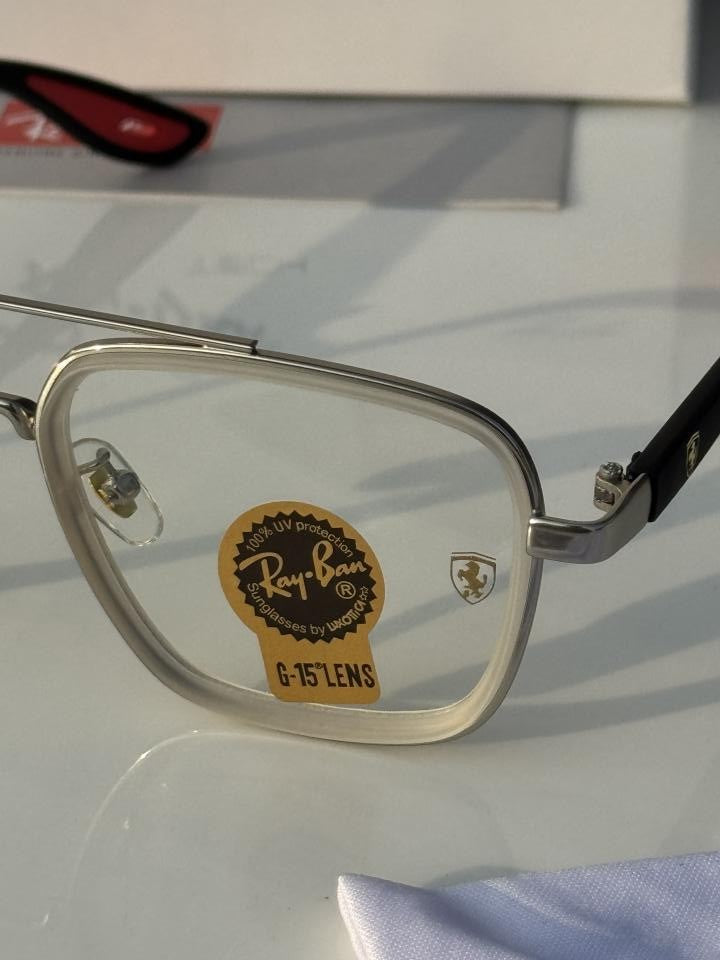 Ray_ban 06 White Black Plano