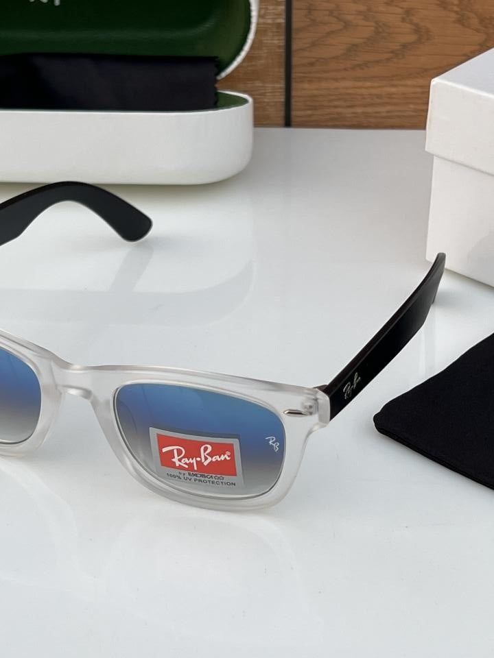 Ray_ban 2140 White Blue Shaded